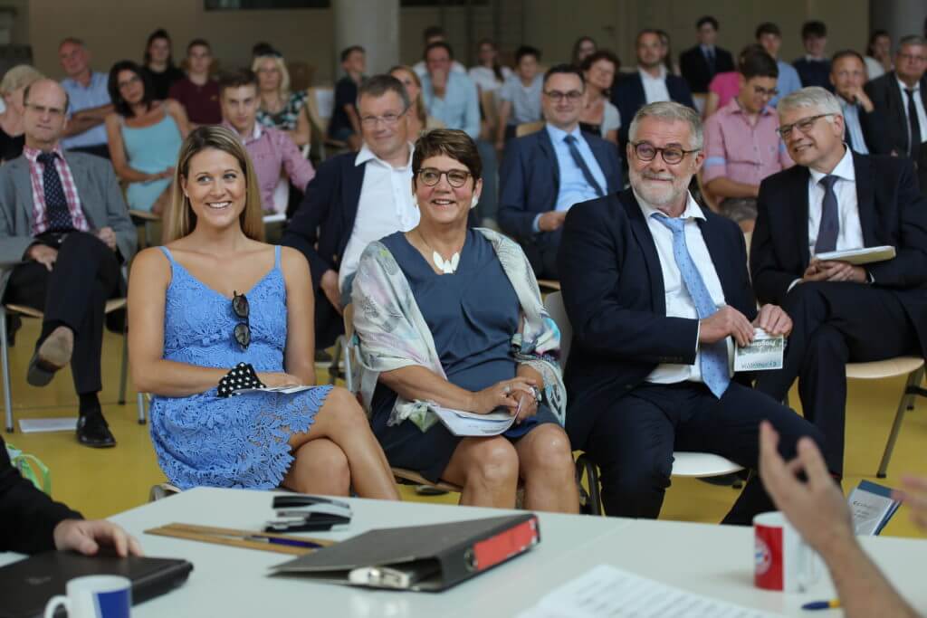 Familie Wegmann bei der Verabschiedung