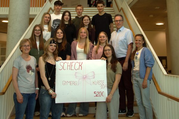 Foto Spendenübergabe Schritt für Schirtt geo sck